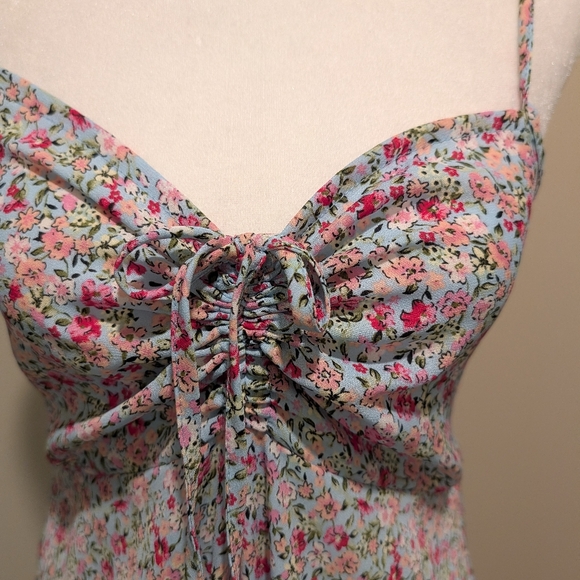 Almost Famous Multicolor Floral Maxi Dress With Spaghetti Straps - Picture 3 of 16